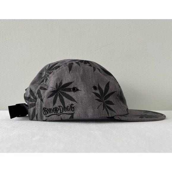 Rare HUF x Snoop Dogg Cap Gray Plant Adjustable Strapback Hat One Size USA EUC - Picture 2 of 11